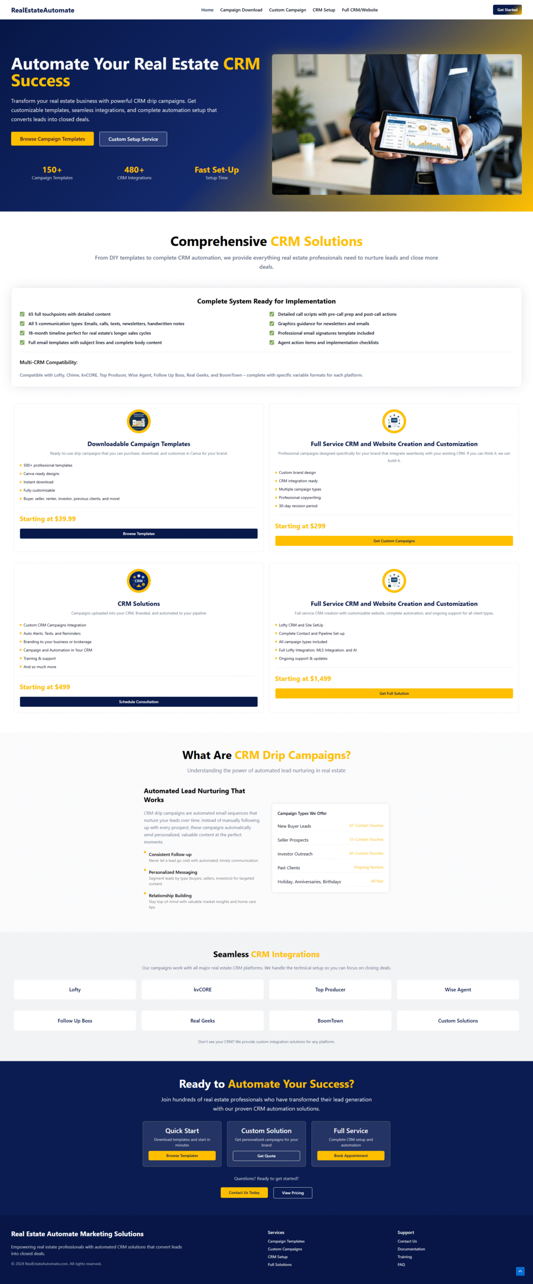 Real estate website designed by Modish Web Solutions